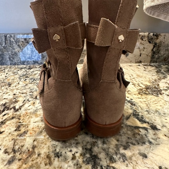 Kate Spade Taupe Suede Ankle Boots - Picture 3 of 9